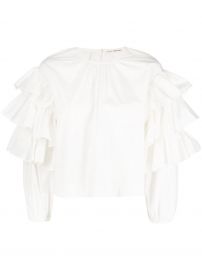 Ulla Johnson Tulia ruffle trim blouse Tulia ruffle trim blouse at Farfetch